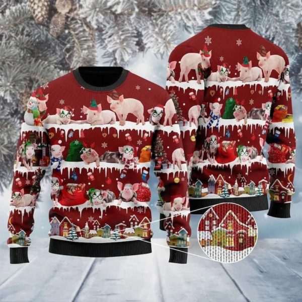 Pig Ugly Christmas Sweater, Ugly Christmas Sweater For Men Women