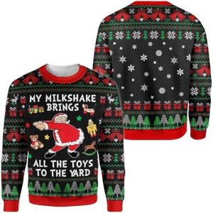 Funny Santa Dancing Christmas Ugly Sweater,…