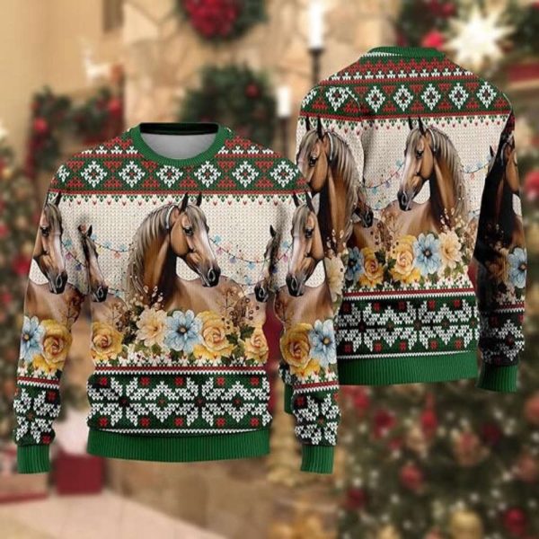 Horse Lovers Men’s Ugly Christmas, Ugly Christmas Sweater, For Christmas Gifts