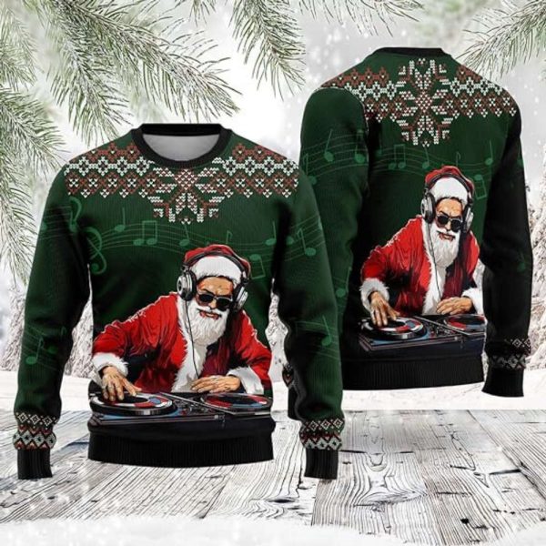 Santa Claus Christmas Sweaters, Funny Ugly Christmas Sweater Crewneck For Family