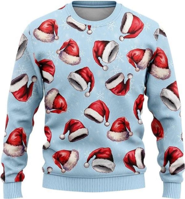 Santa Claus Sweaters for Women, Ugly Christmas Sweater For Men And Women