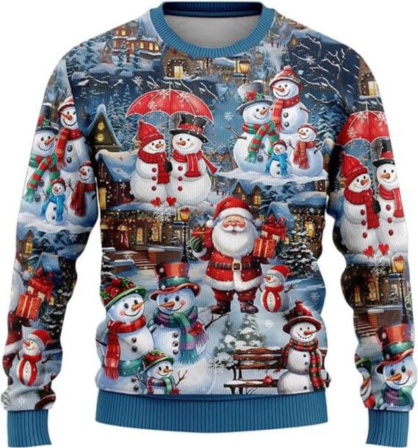 Santa Claus Sweaters for Women, Ugly Christmas Sweater For Men And Women