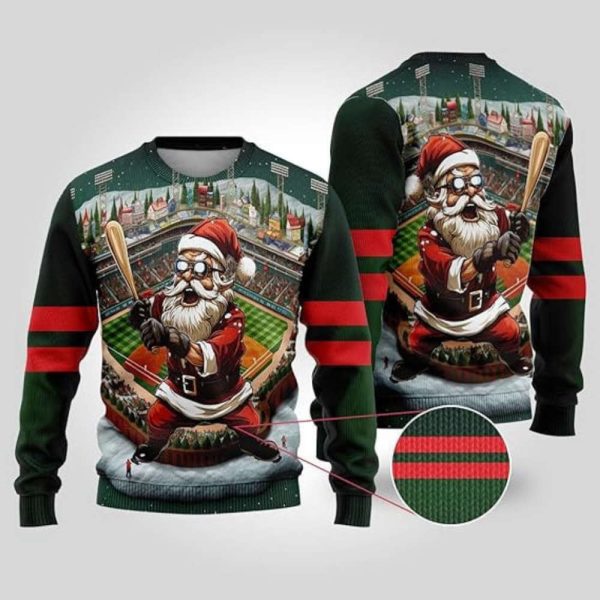 Sports Ugly Christmas Sweatshirt For Women, 3D Santa Sweater Mens Funny Xmas Shirts