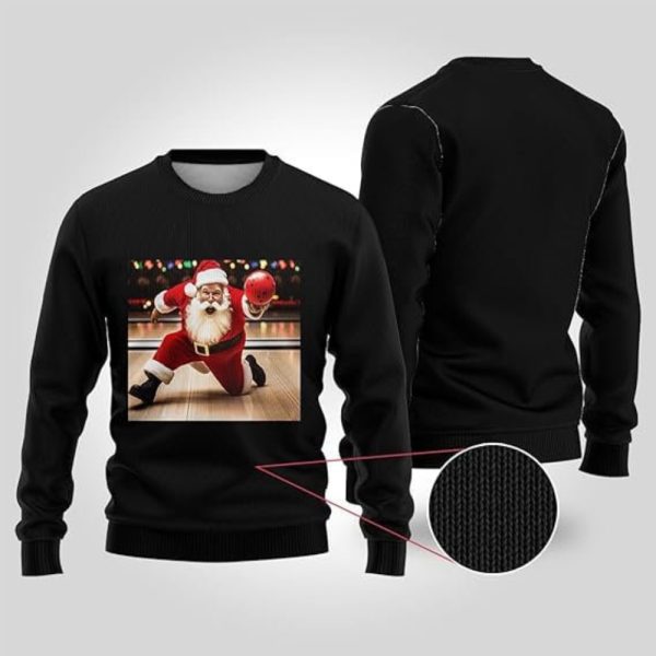 Sports Ugly Christmas Sweatshirt For Women, 3D Santa Sweater Mens Funny Xmas Shirts