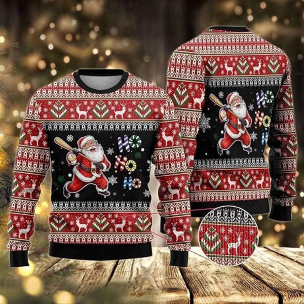 Xmas Santa Sport Sweaters, Ugly Christmas Sweater For Women And Women