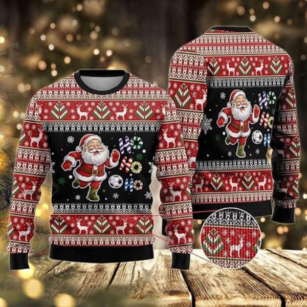 Xmas Santa Sport Sweaters, Ugly Christmas Sweater For Women And Women