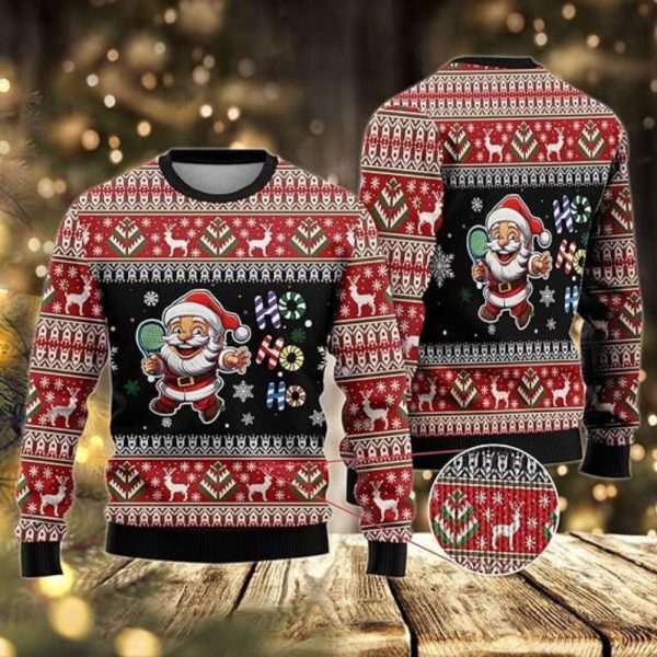 Xmas Santa Sport Sweaters, Ugly Christmas Sweater For Women And Women