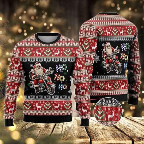 Xmas Santa Sport Sweaters, Ugly Christmas Sweater For Women And Women