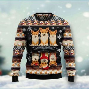 Pembroke Welsh Corgi Ugly Christmas Sweater,…