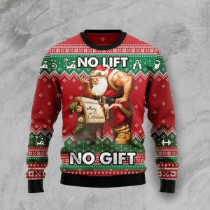 No Lift No Gift Ugly Christmas…