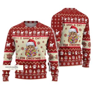 Cat Ugly Sweater, Meowy Christmas Ugly…