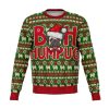 Pug Ugly Christmas Sweater, Pugs Dog Bah Humpug Print Party Sweatshirt For Men Women