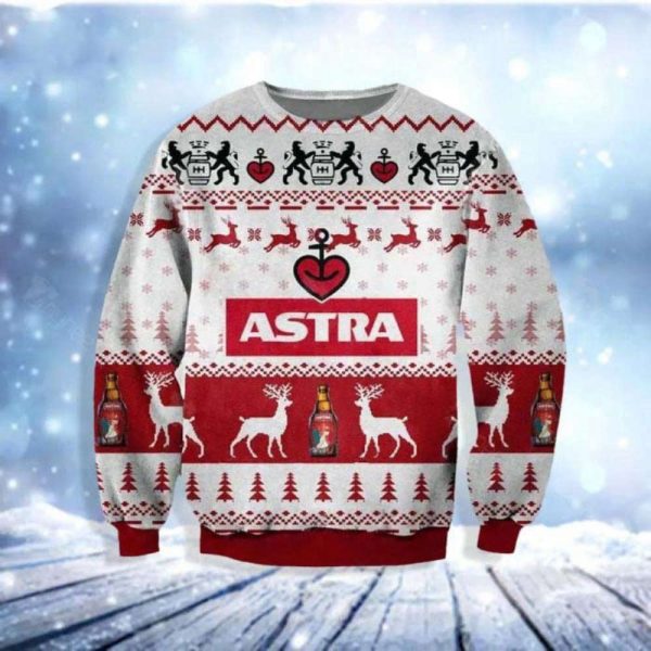 Astra Beer Ugly Christmas Sweater, Best Gift For Christmas 2023