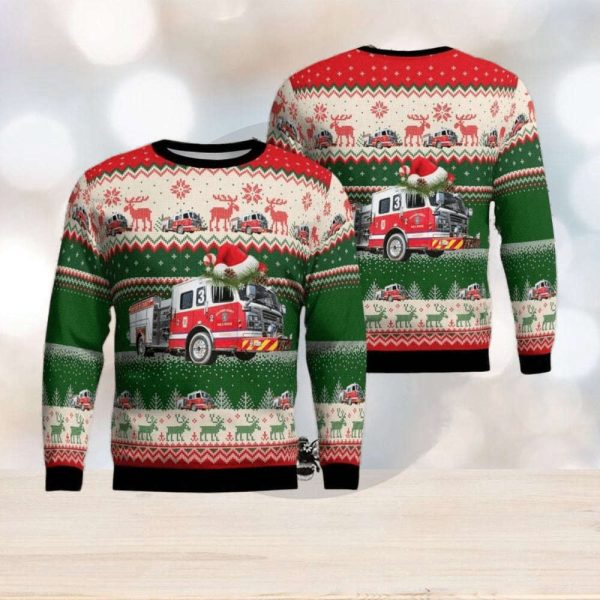 Widewater Volunteer Fire And Rescue Christmas Aop Christmas Ugly Sweater