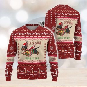 Dachshund Through The Snow Ugly Sweater…