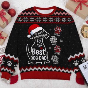 Custom Best Dod Dad Ugly Christmas…