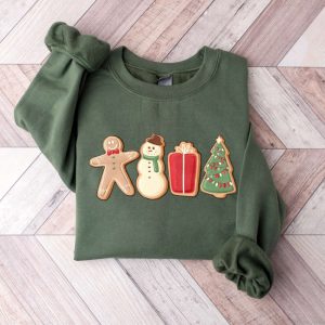 Gingerbread Cookies Sweatshirt, Christmas Matching Sweatshirt…