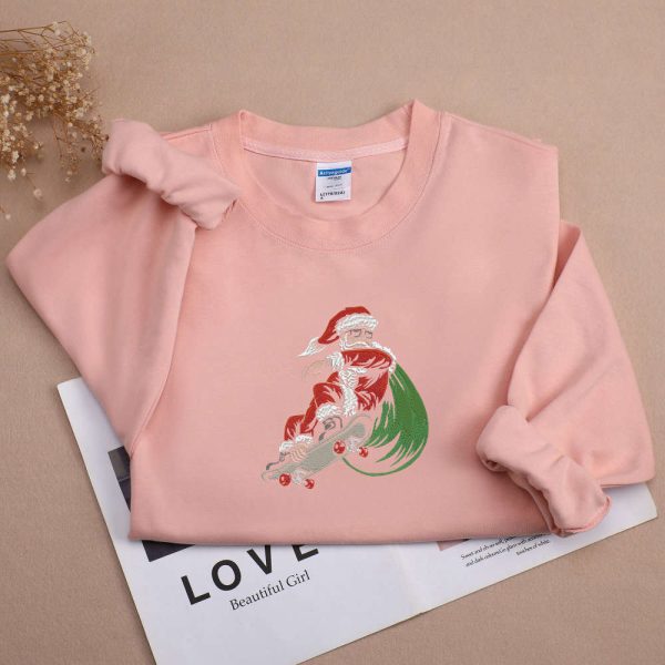 Custom Christmas Embroidered Sweatshirt, Merry Christmas Sweater For Family