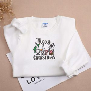 Custom Christmas Embroidered Sweatshirt, Christmas Santa,…