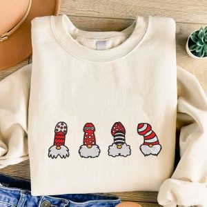 Dirty Ugly Christmas Embroidered Sweatshirt, Naughty…