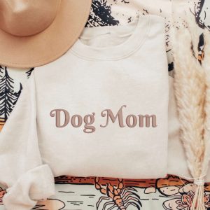 Embroidered Dog Mom Sweatshirt, Gift For…