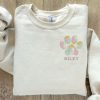 Dog Mom Embroidered Sweatshirt, Custom Dog Sweatshirt For Men And Women