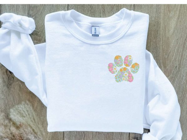 Dog Mom Embroidered Sweatshirt, Custom Dog Sweatshirt For Men And Women