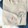 Embroidered Dog Sweatshirt 2D Crewneck Sweatshirt,…
