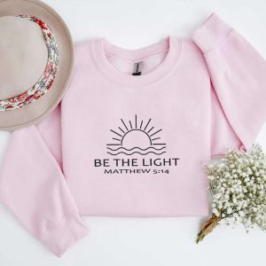 Embroidered Be The Light Sweatshirt, Bible…