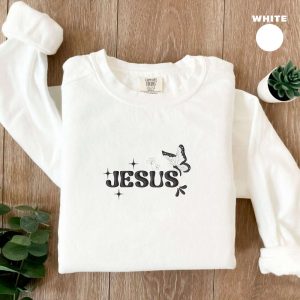 Embroidered Jesus Sweatshirt, Christian Sweatshirt, Best…