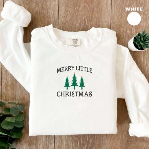 Embroidered Merry Christmas Sweatshirt, Womens Christmas…