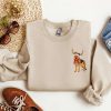 Embroidered German Shepherd Dog Christmas Sweatshirt, Gift For Dog Lover