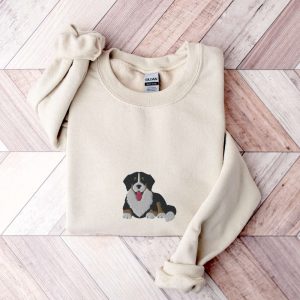 Embroidered Bernese Mountain Dog Sweatshirt, Bernese…