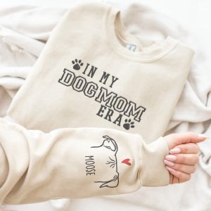 Embroidered Sleeve Sweatshirt with Your Dog…