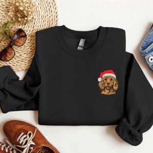 Embroidered Goldendoodle Dog Christmas Sweatshirt, Christmas…