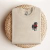 Embroidered Black Labrador Retriever Christmas Sweatshirt, Gift For Christmas