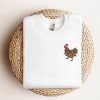 Embroidered Chicken Christmas Sweatshirt Embroidered, Best Gift For Christmas