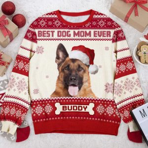 Custom Dog Picture Ugly Sweater, Personalized…