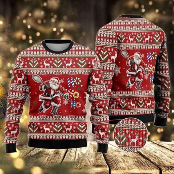 Sporty Santa Claus Sweaters, Ugly Christmas Sweater For Men And Women