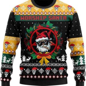 Santa Ugly Christmas Sweater, St. Nick…