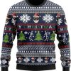 Santa Ugly Christmas Sweater, St. Nick Mens Ugly Sweater Crew Neck Sweatshirt For Women