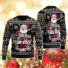 Santa Claus Ugly Christmas Sweater, Santa Mens Ugly Sweater Crew Neck Sweatshirt Gift For Women