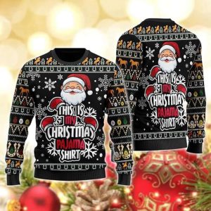 Santa Claus Ugly Christmas Sweater, Santa…