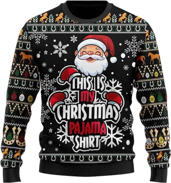 Santa Claus Ugly Christmas Sweater, Santa Mens Ugly Sweater Crew Neck Sweatshirt Gift For Women