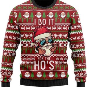 Santa Claus Ugly Christmas Sweater, Ugly…