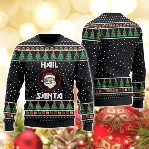 Santa Claus Ugly Christmas Sweater, Ugly…