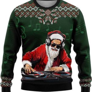 Santa Claus Christmas Sweaters Ugly Christmas…