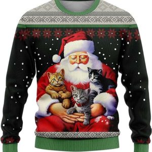 Men’s Ugly Christmas Sweaters, Santa Claus…