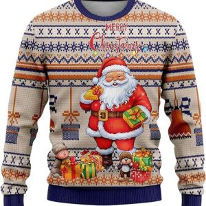 Men’s Ugly Christmas Sweaters, Santa Claus…