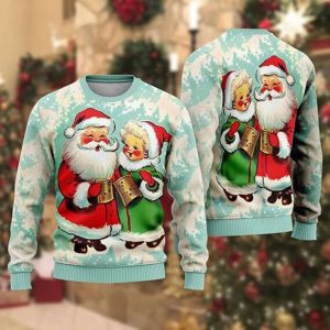 Men’s Ugly Christmas Sweaters, Santa Claus…